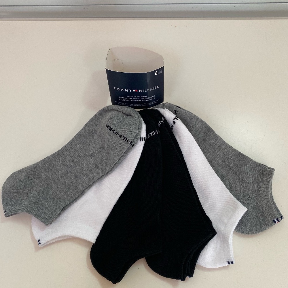 Tommy Hilfiger No Show Cushioned Ankle Socks 7-12